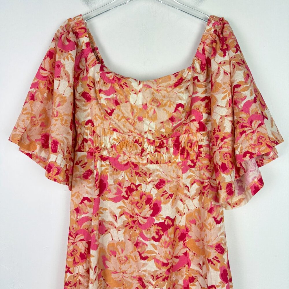 NWT Amalie the Label Thalia Midaxi Dress Short Sleeve Fit & Flare Size 10 NEW - Picture 3 of 14